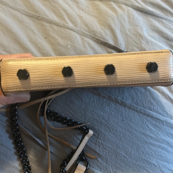 Rebecca Minkoff RARE Taupe and Black Chain Crossbody - tags inside - Picture 5 of 7